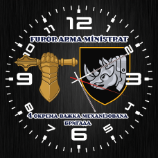 Годинник 4 ОВМБр та знак Танкових військ Steel Black